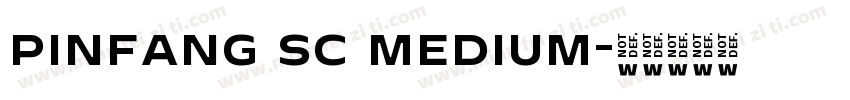 pinfang sc medium字体转换